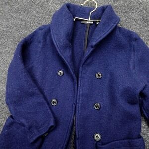 Murano Wool Peacoat Double Breasted Classic Kids Preppy XL Blue